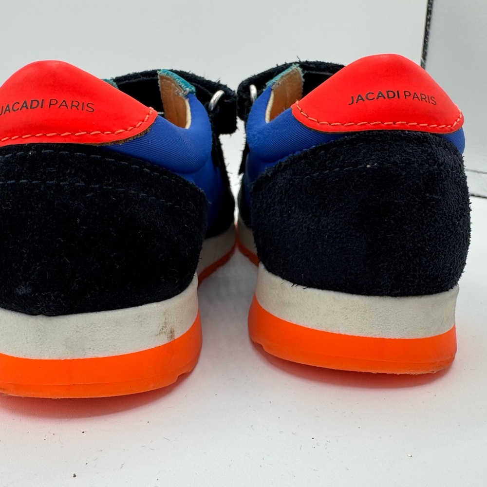 Jacadi Kids' Blue and Orange Velcro Sneakers - Picture 5 of 5